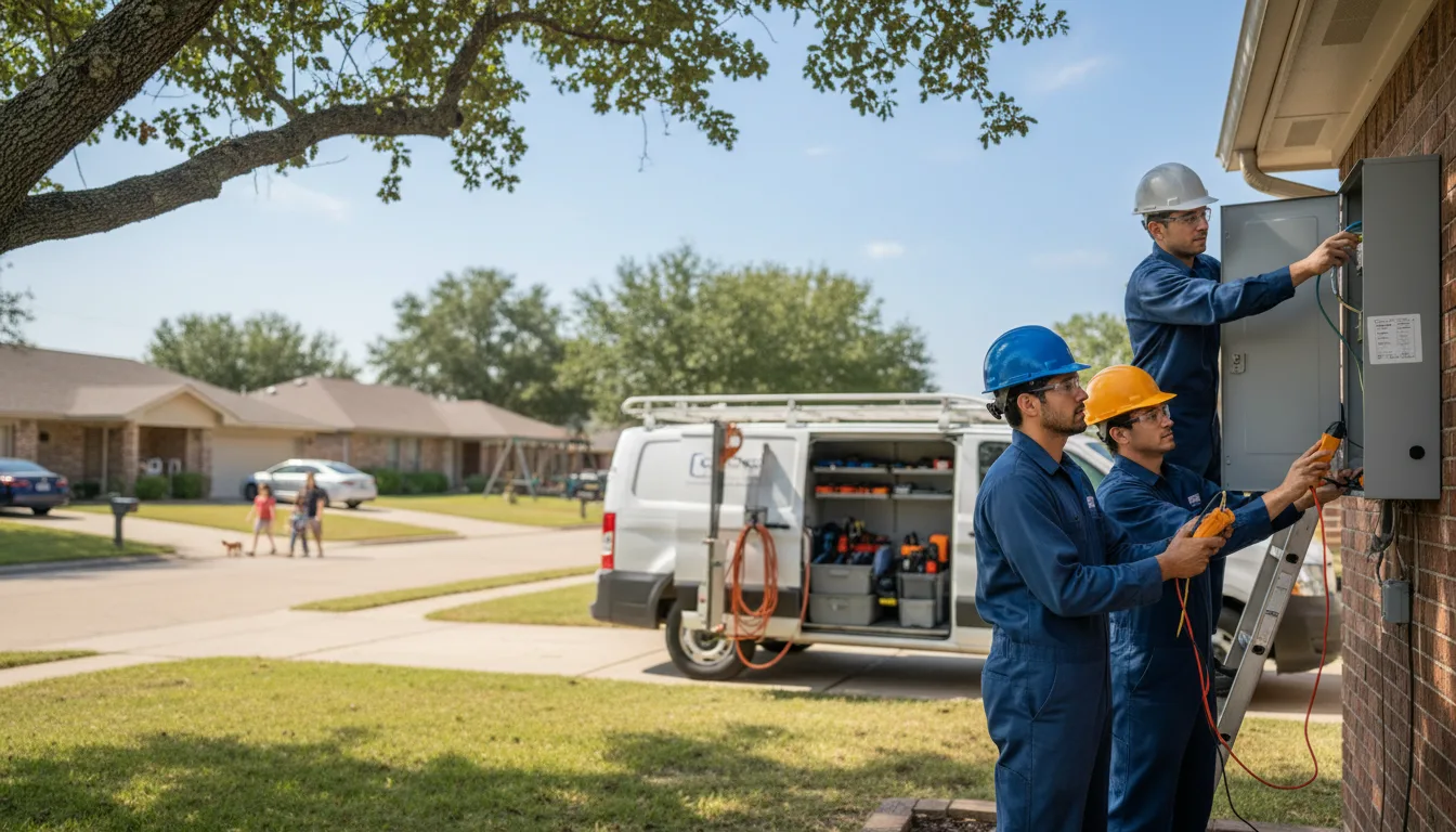 Certified electrician providing emergency electrical services in Aston, PA